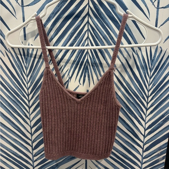 Wild Fable Ribbed Knit Tank Top - Mauve XS - Picture 2 of 5